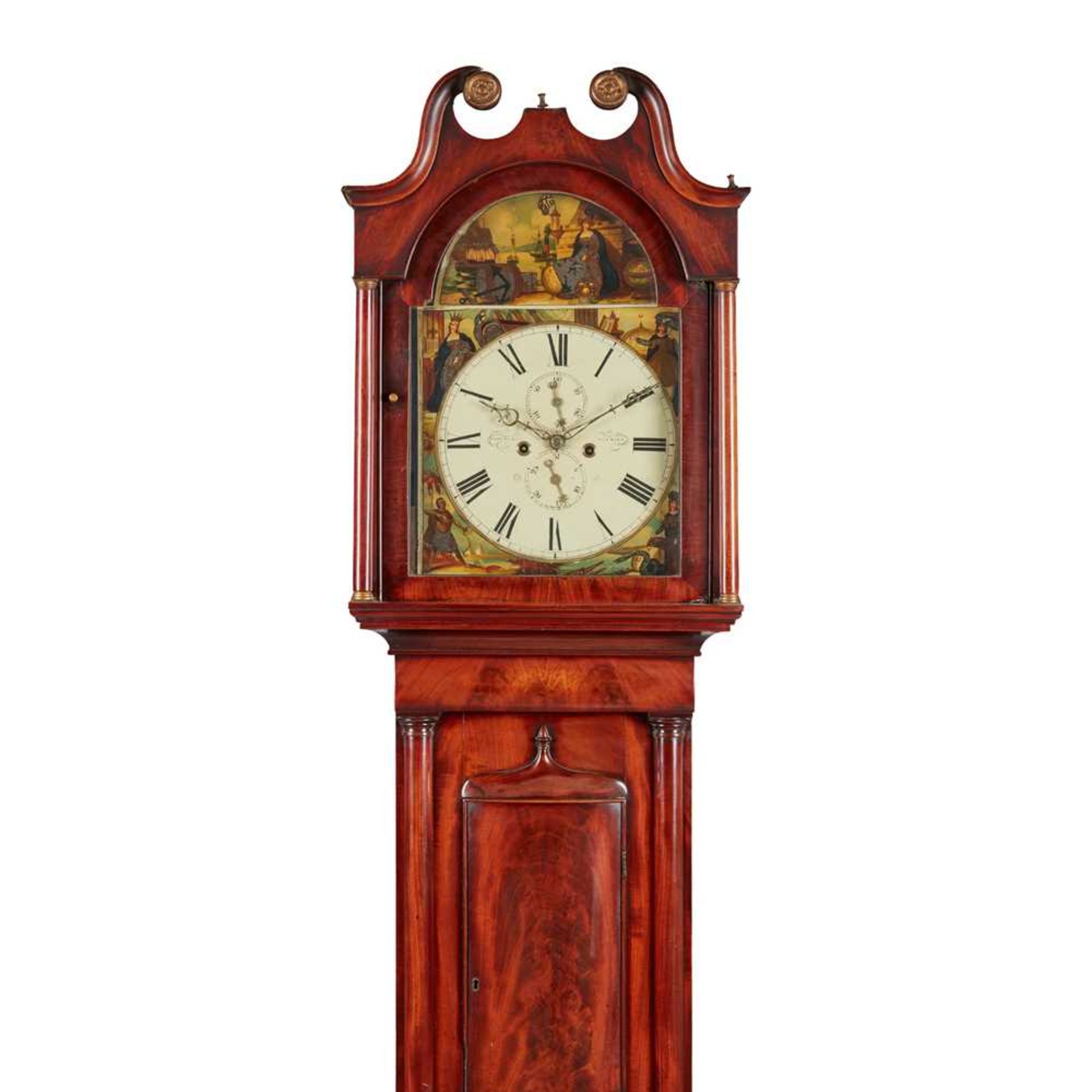 A SCOTTISH MAHOGANY LONGCASE CLOCK, ROBERT CURRER, FALKIRK 19TH CENTURY - Bild 2 aus 3