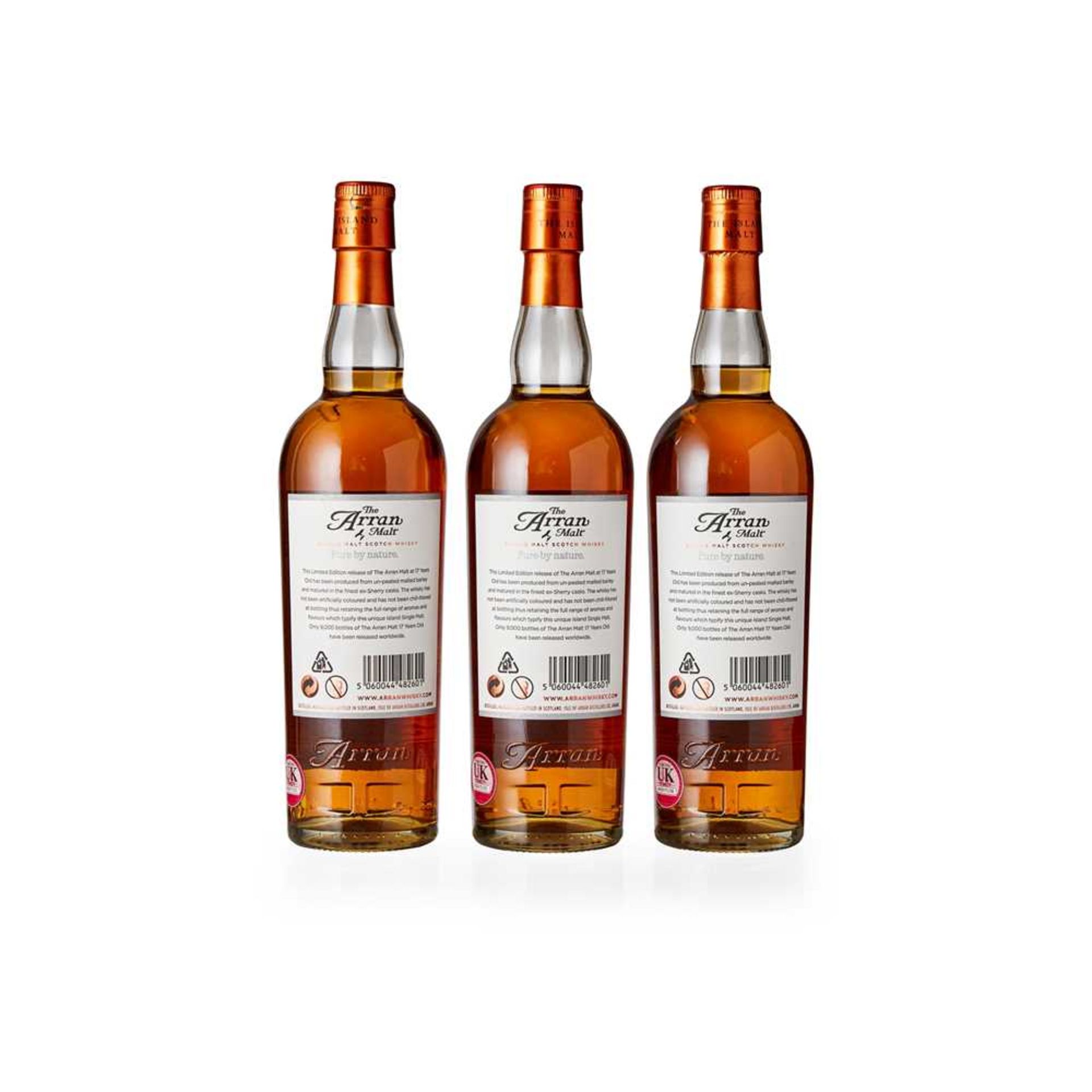 THREE BOTTLES OF THE ARRAN MALT 17 YEAR OLD - Bild 2 aus 2