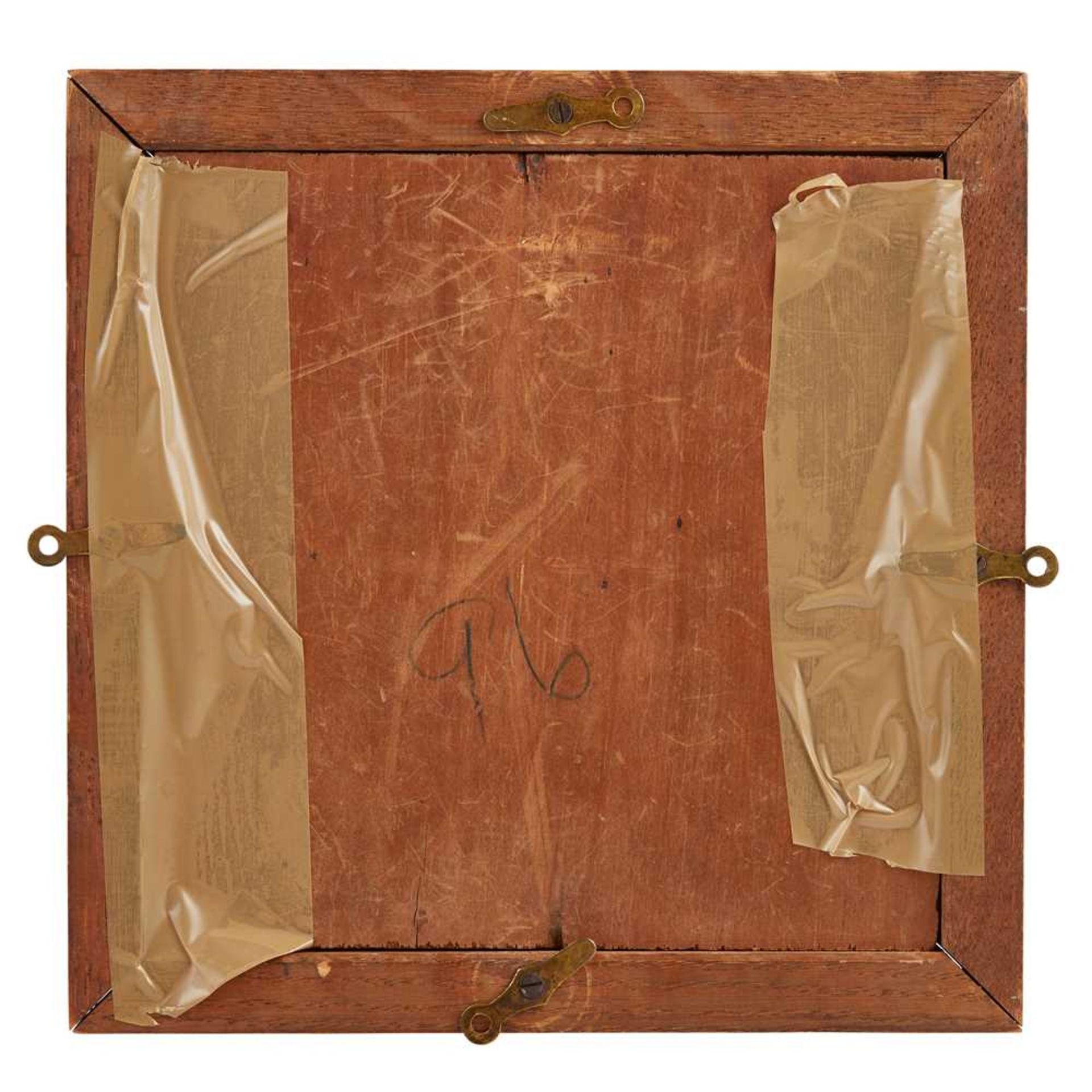 JACOBITE INTEREST - A FRAMED CURTAIN SECTION 18TH CENTURY - Image 2 of 2