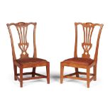 TWO WHEELER OF ARNCROACH 'GOSSIP' SIDE CHAIRS 19TH CENTURY