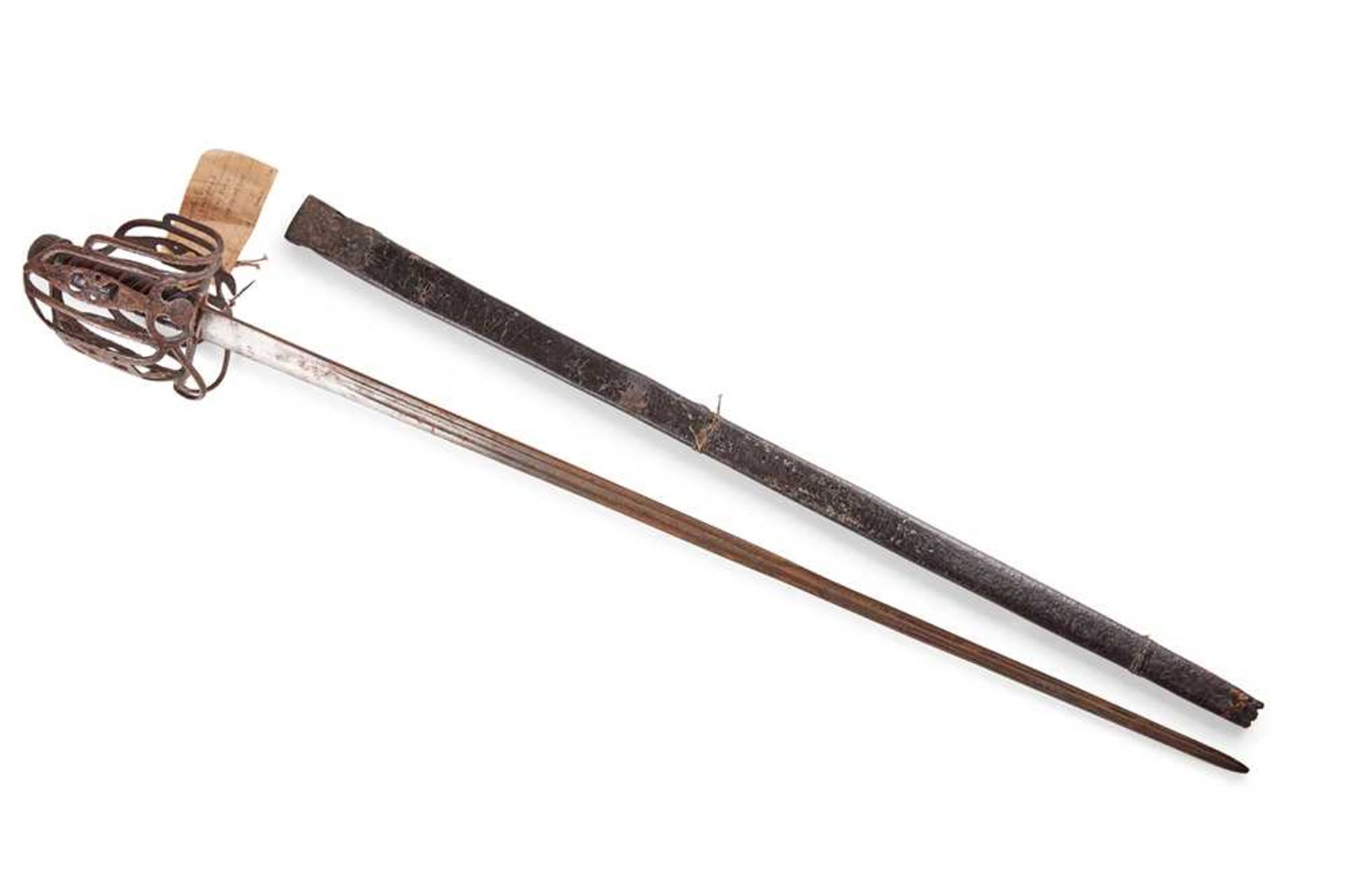 A MID-18TH CENTURY BASKET HILTED SWORD - Image 3 of 3