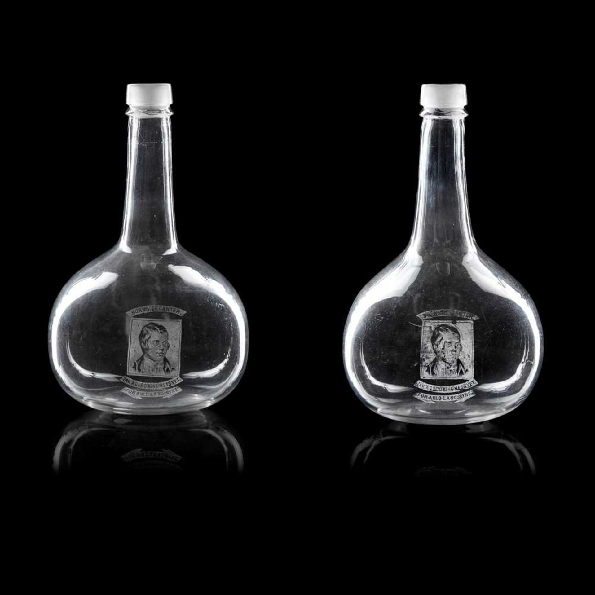 A PAIR OF VICTORIAN DECANTERS