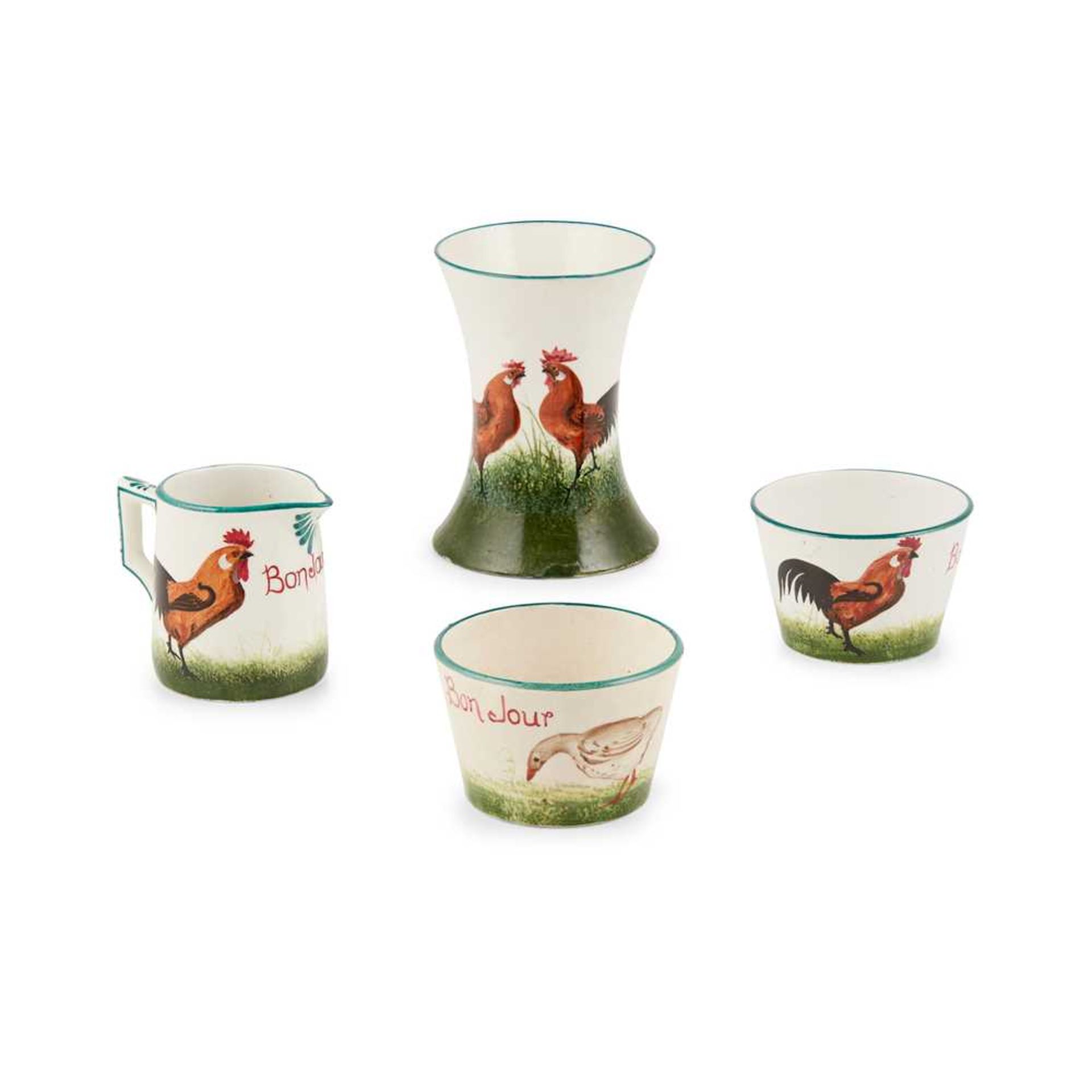 A GROUP OF WEMYSS WARES 'BROWN COCKEREL & HENS' PATTERN, EARLY 20TH CENTURY - Bild 2 aus 2