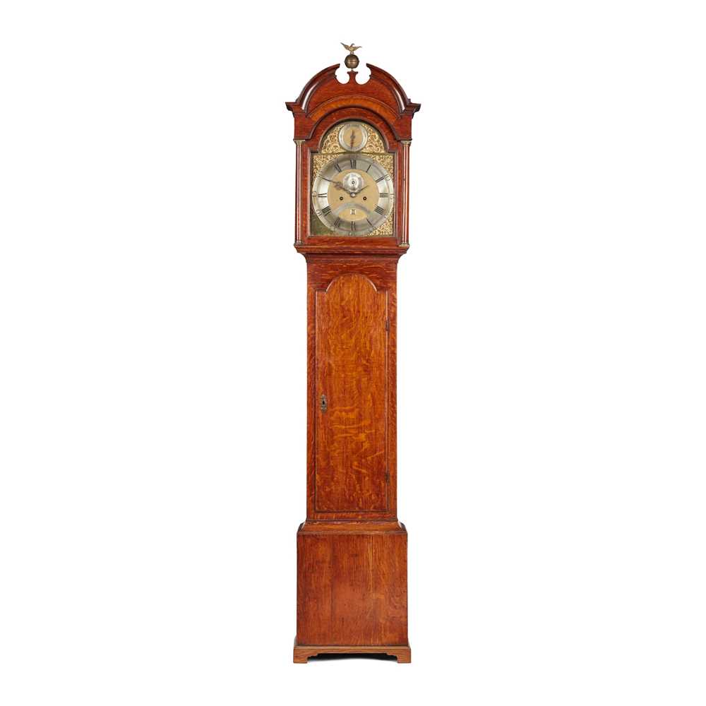 A SCOTTISH OAK LONGCASE CLOCK, GEORGE MONRO, CANONGATE 18TH CENTURY