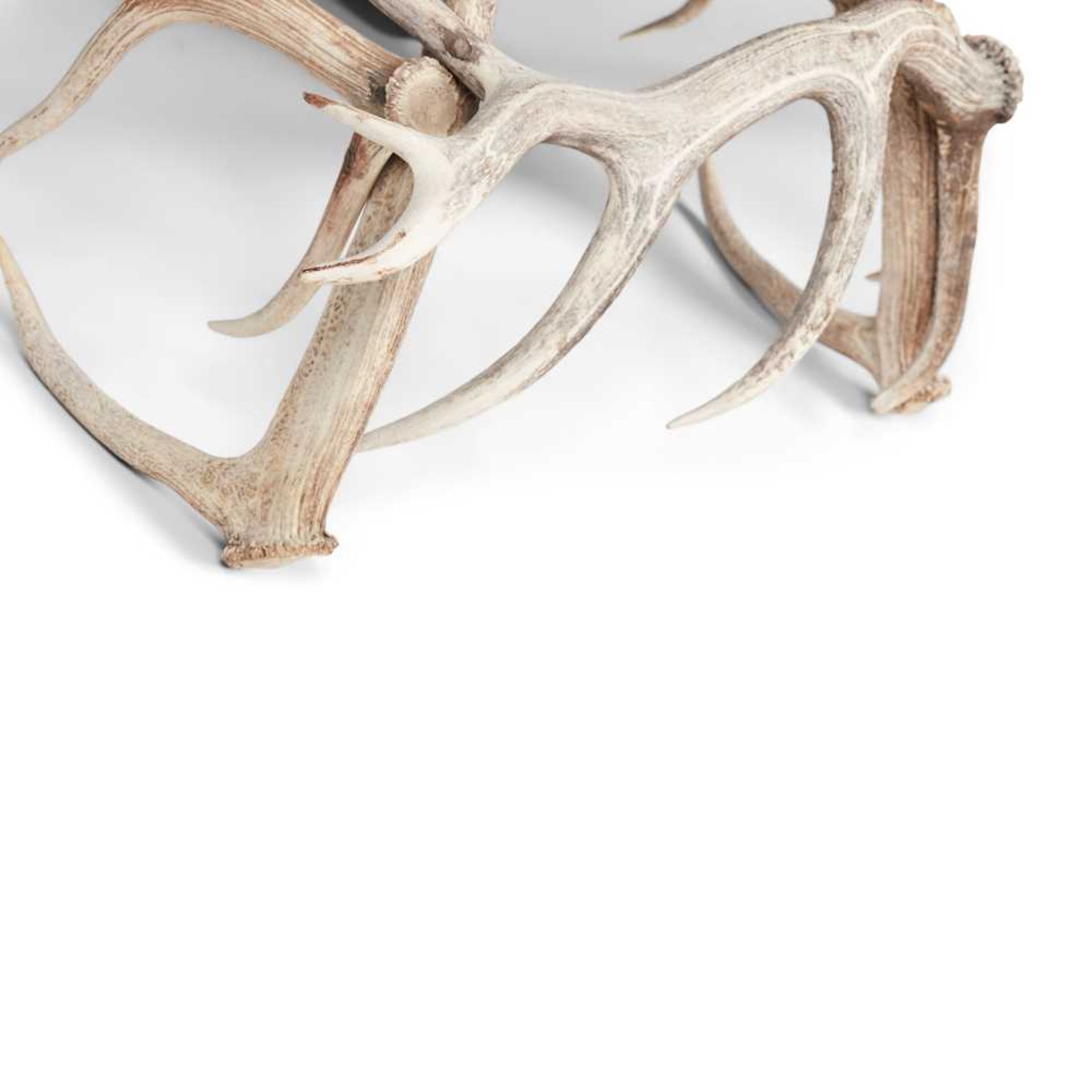 LARGE STAG ANTLER ARMCHAIR 20TH CENTURY - Image 2 of 4