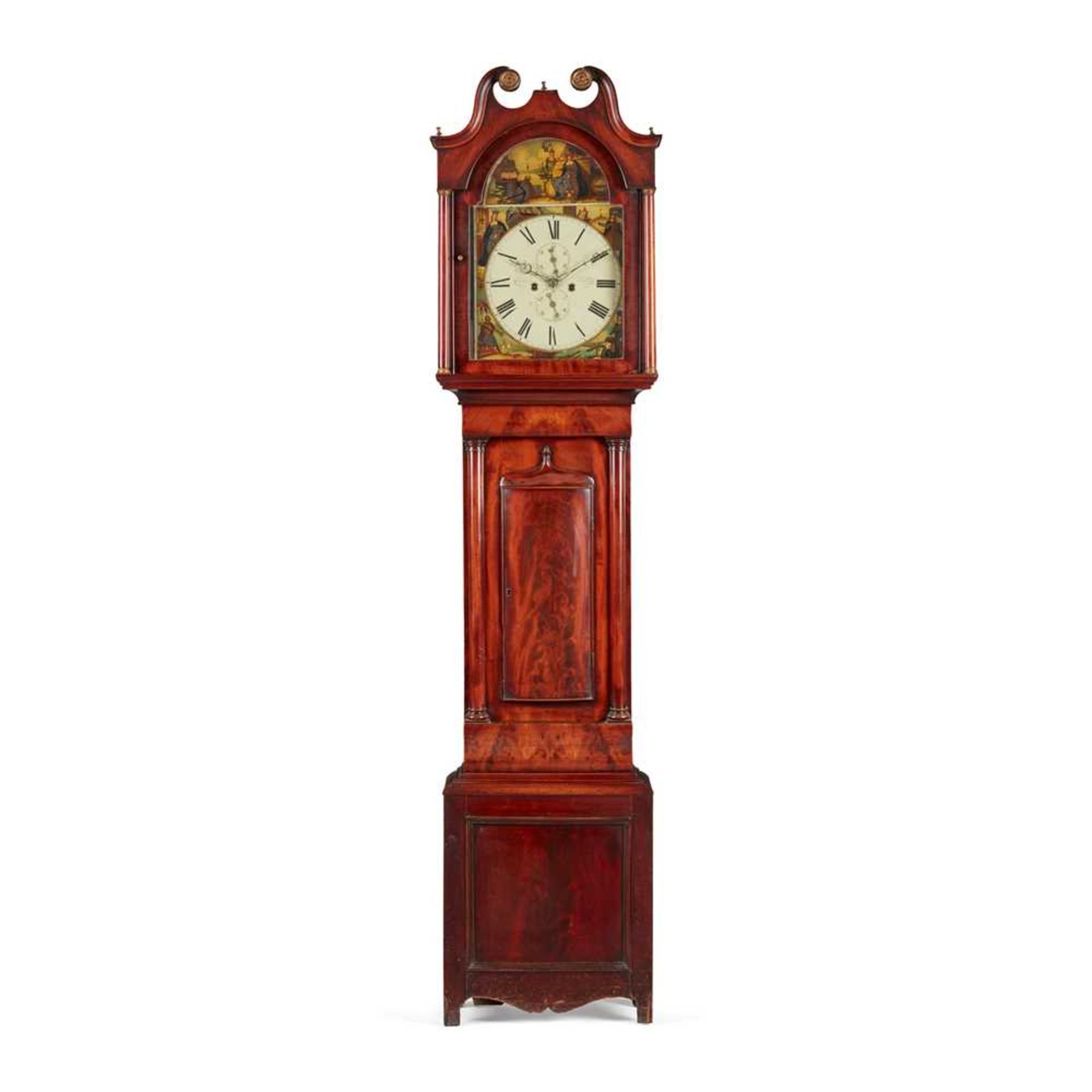 A SCOTTISH MAHOGANY LONGCASE CLOCK, ROBERT CURRER, FALKIRK 19TH CENTURY