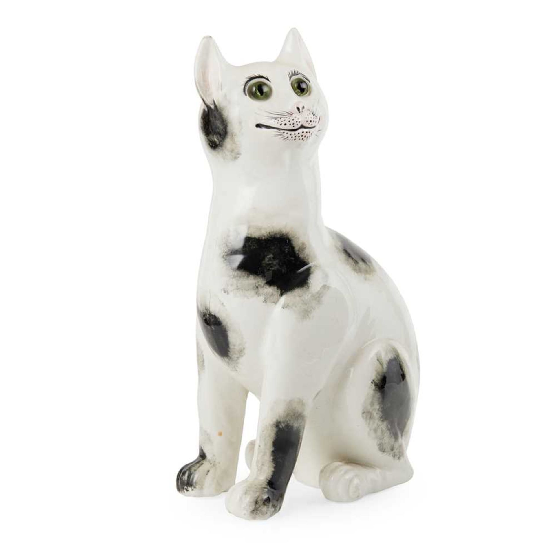 A LARGE WEMYSS WARE CAT CIRCA 1900 - Bild 2 aus 2