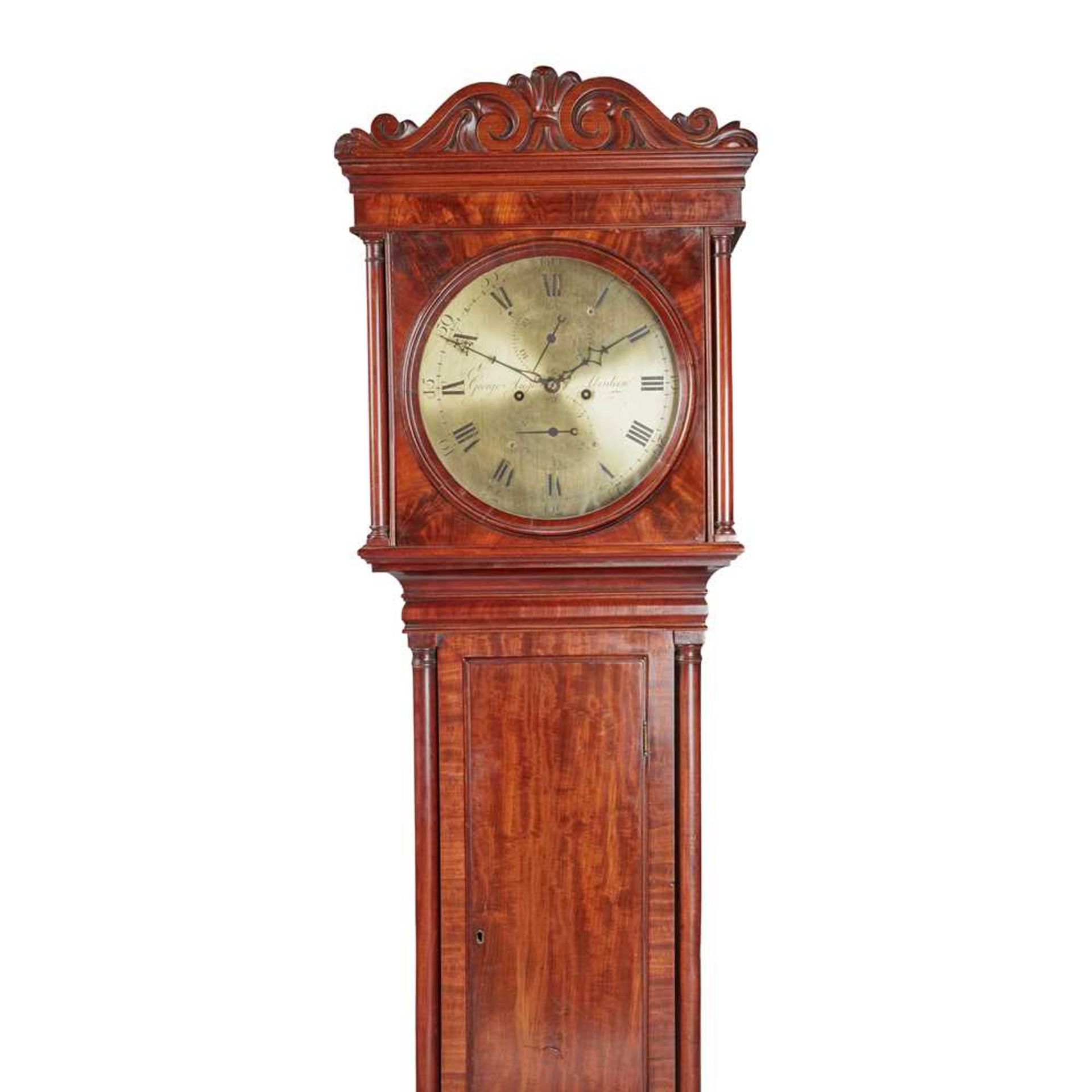 A SCOTTISH MAHOGANY LONGCASE CLOCK, GEORGE ANGUS, ABERDEEN EARLY 19TH CENTURY - Bild 2 aus 3