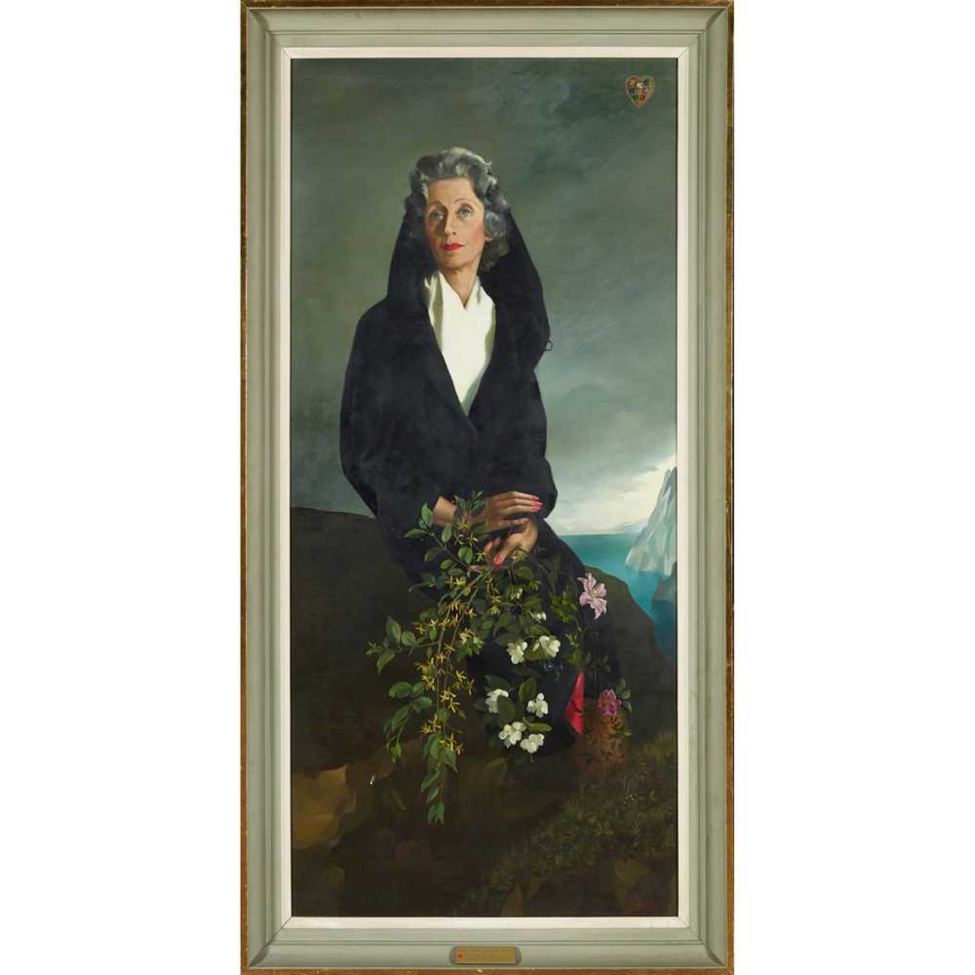 § ANNA KATRINA ZINKEISEN (BRITISH 1901-1976) PORTRAIT OF LADY DUNN - Image 2 of 3