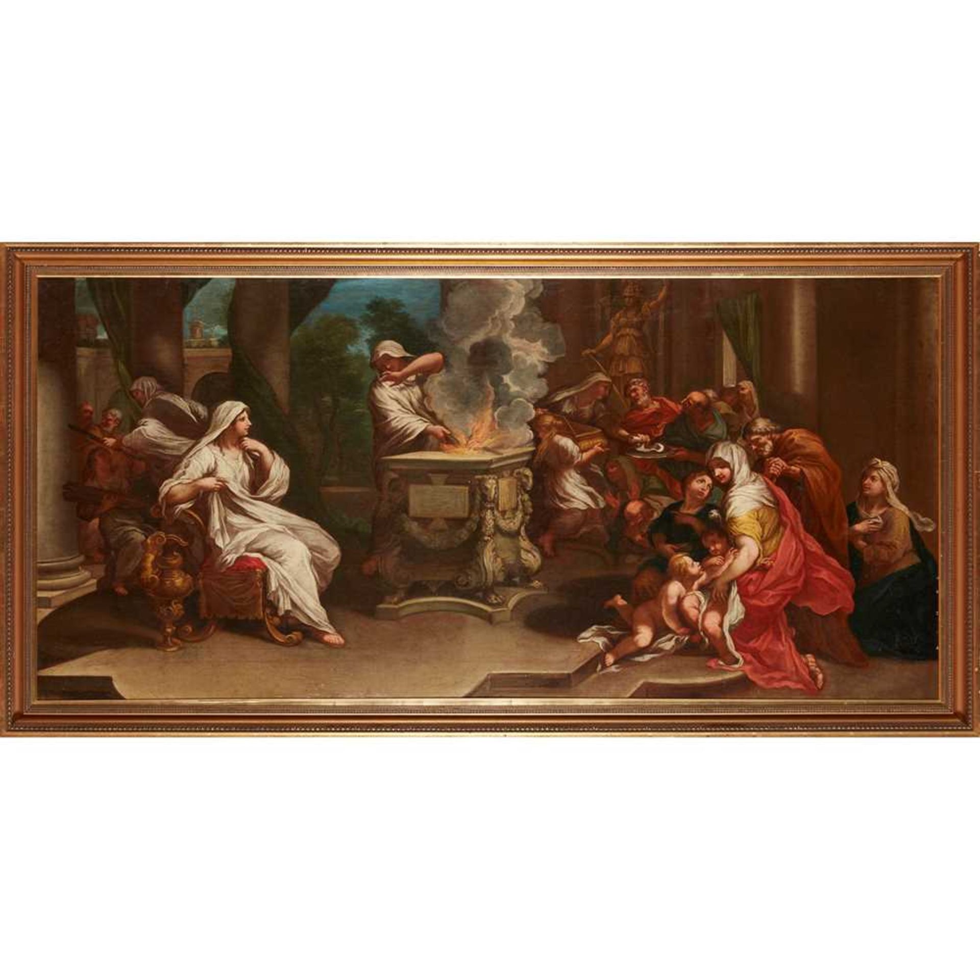 CIRCLE OF FRANCESCO SOLIMENA SACRIFICE TO MINERVA - Image 2 of 3