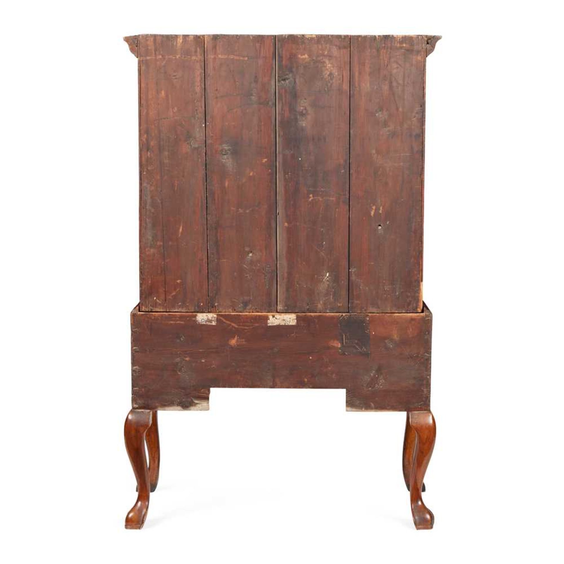 GEORGE II BURR WALNUT AND WALNUT CHEST-ON-STAND EARLY 18TH CENTURY - Image 2 of 2