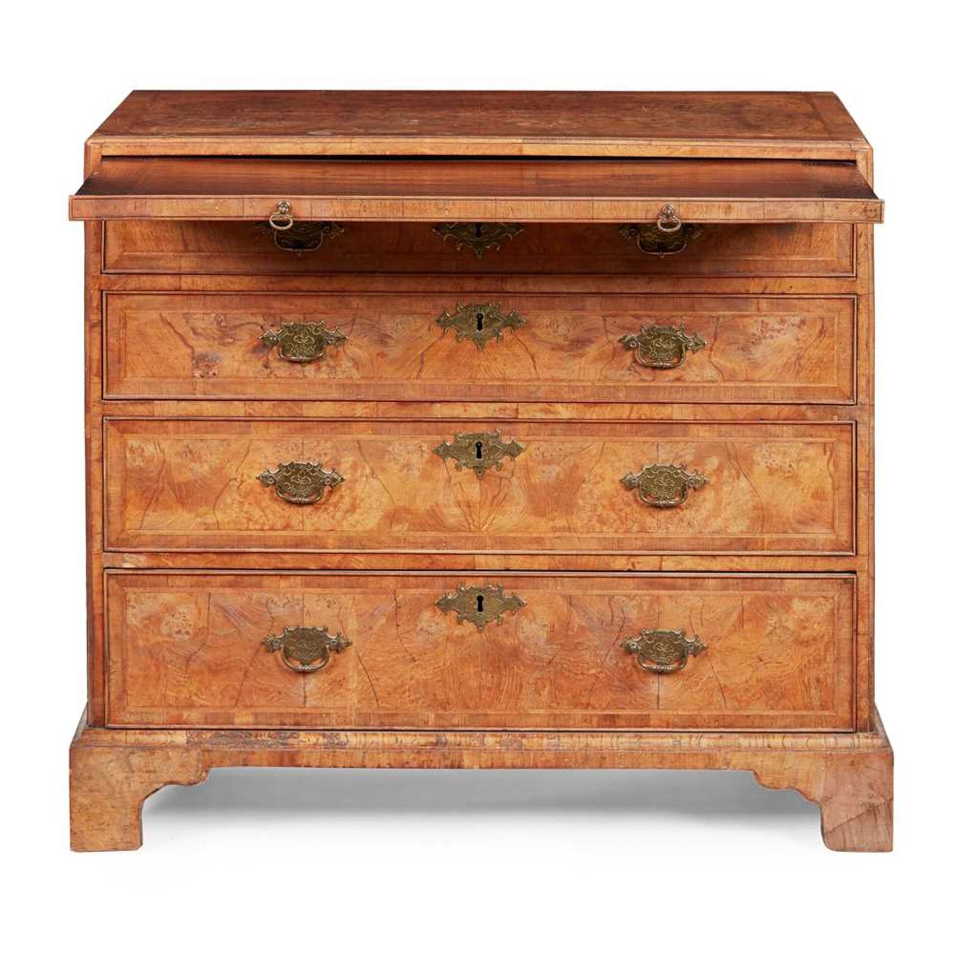 GEORGE I WALNUT CHEST OF DRAWERS EARLY 18TH CENTURY, WITH ALTERATIONS - Image 2 of 4