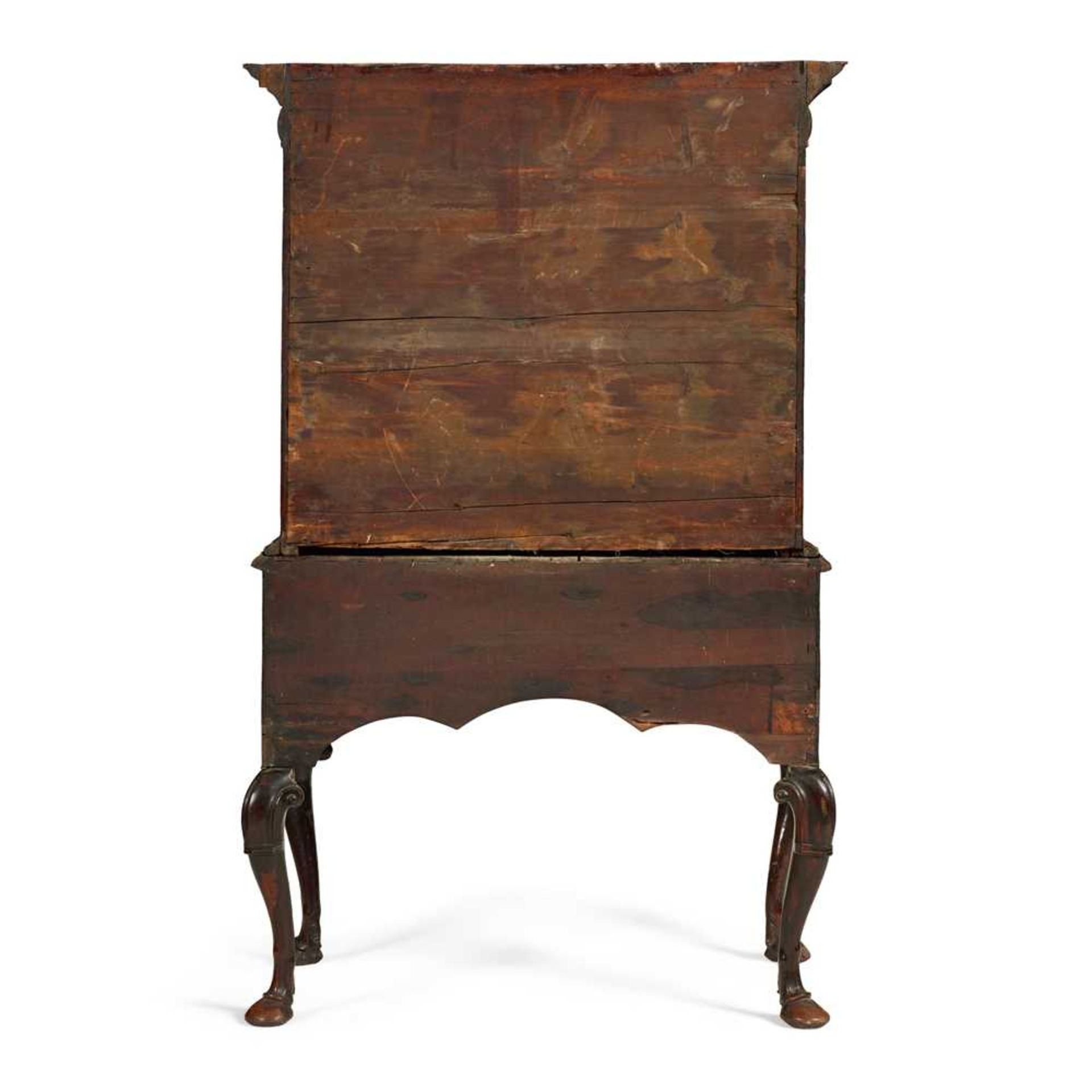GEORGE I WALNUT CHEST-ON-STAND EARLY 18TH CENTURY - Image 2 of 2