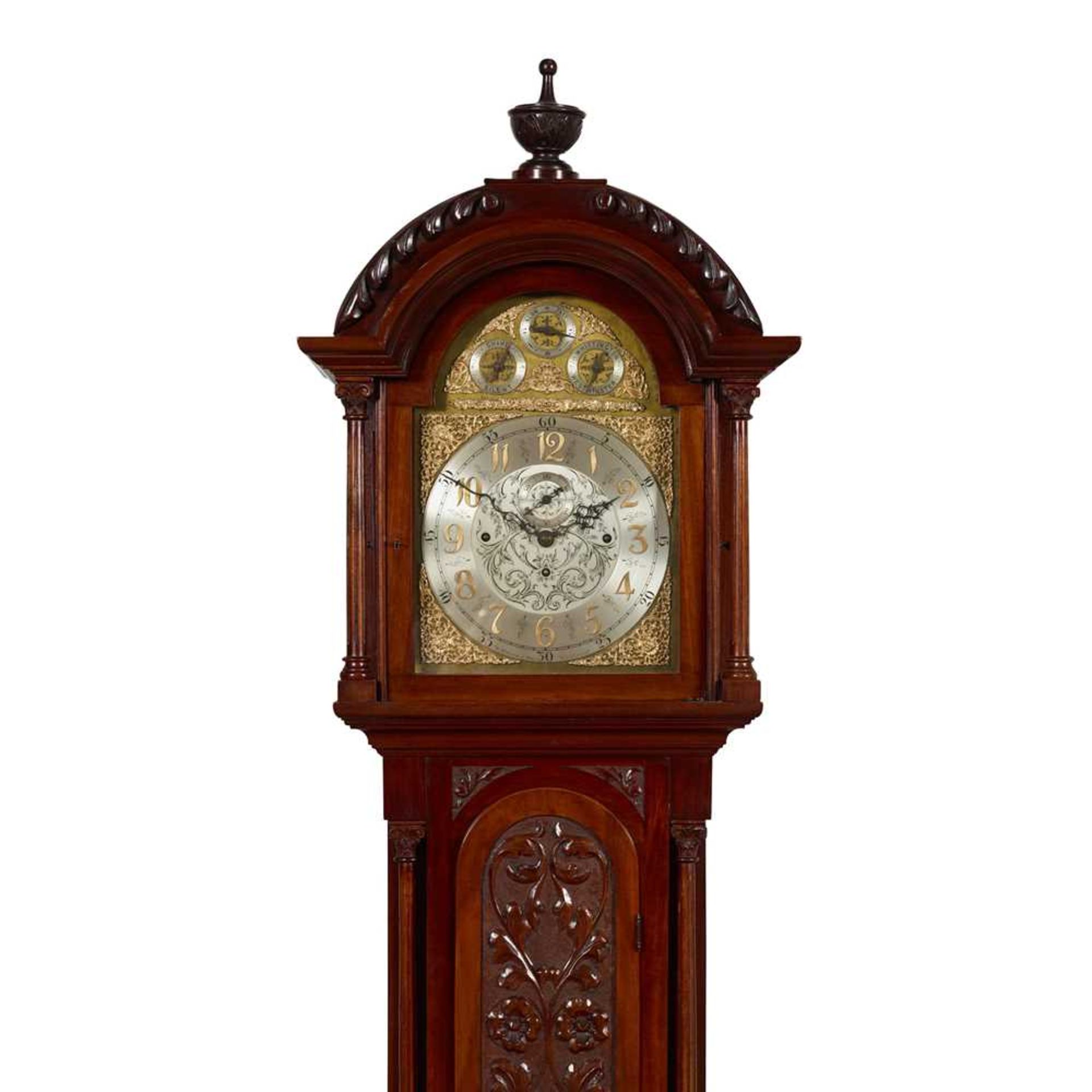 LATE VICTORIAN CHIMING LONGCASE CLOCK, W.F. EVANS & SONS, HANDSWORTH LATE 19TH CENTURY - Image 2 of 3