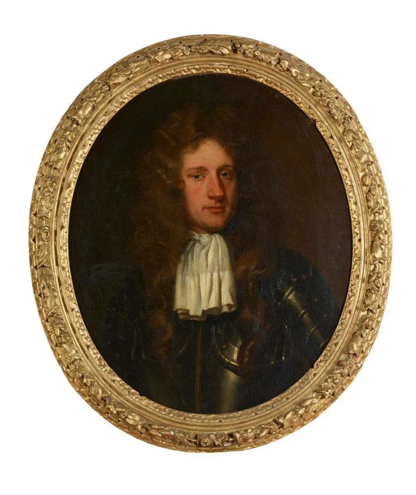 JOHN CLOSTERMAN (GERMAN 1660-1711) HALF LENGTH PORTRAIT OF A MAN IN ARMOUR - Bild 2 aus 3