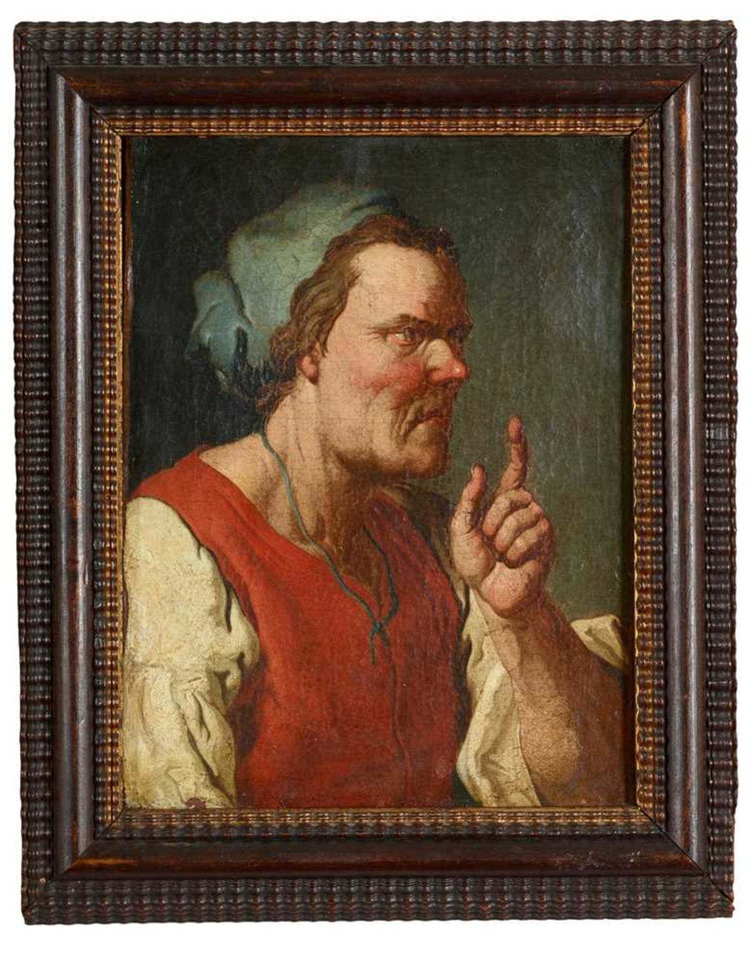 18TH CENTURY GERMAN SCHOOL PORTRAIT STUDY OF A PEASANT WOMAN - Image 3 of 6