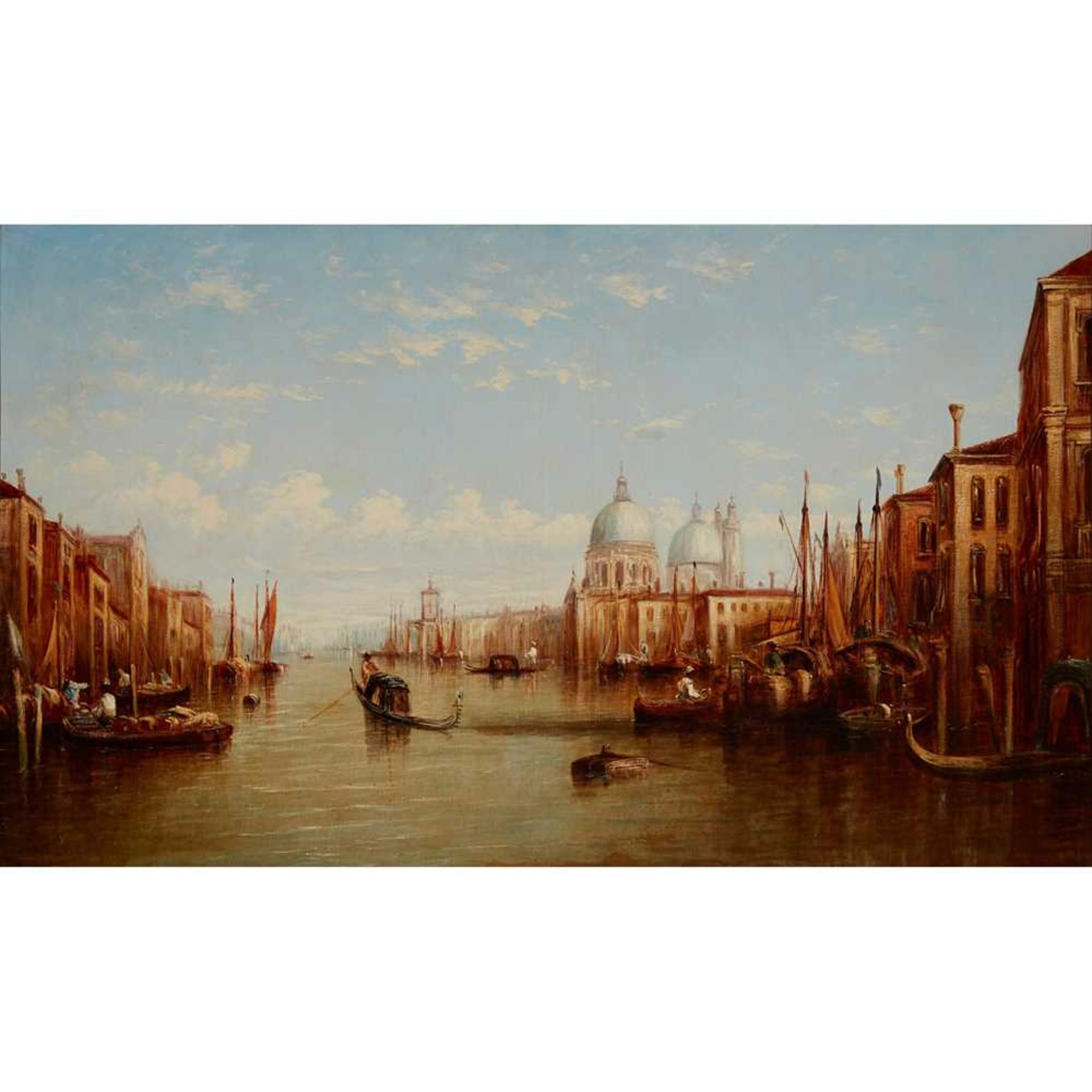 FRANCIS MALTINO (BRITISH 1818-1874) ON THE GRAND CANAL, VENICE - Image 2 of 3
