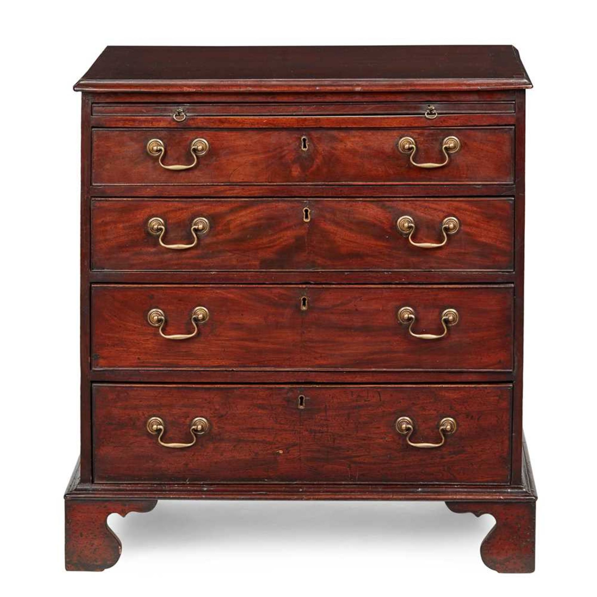 GEORGE III MAHOGANY BACHELOR'S CHEST OF DRAWERS 18TH CENTURY