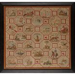 WILLIAM IV NEEDLEWORK PANEL SECOND QUARTER 19TH CENTURY