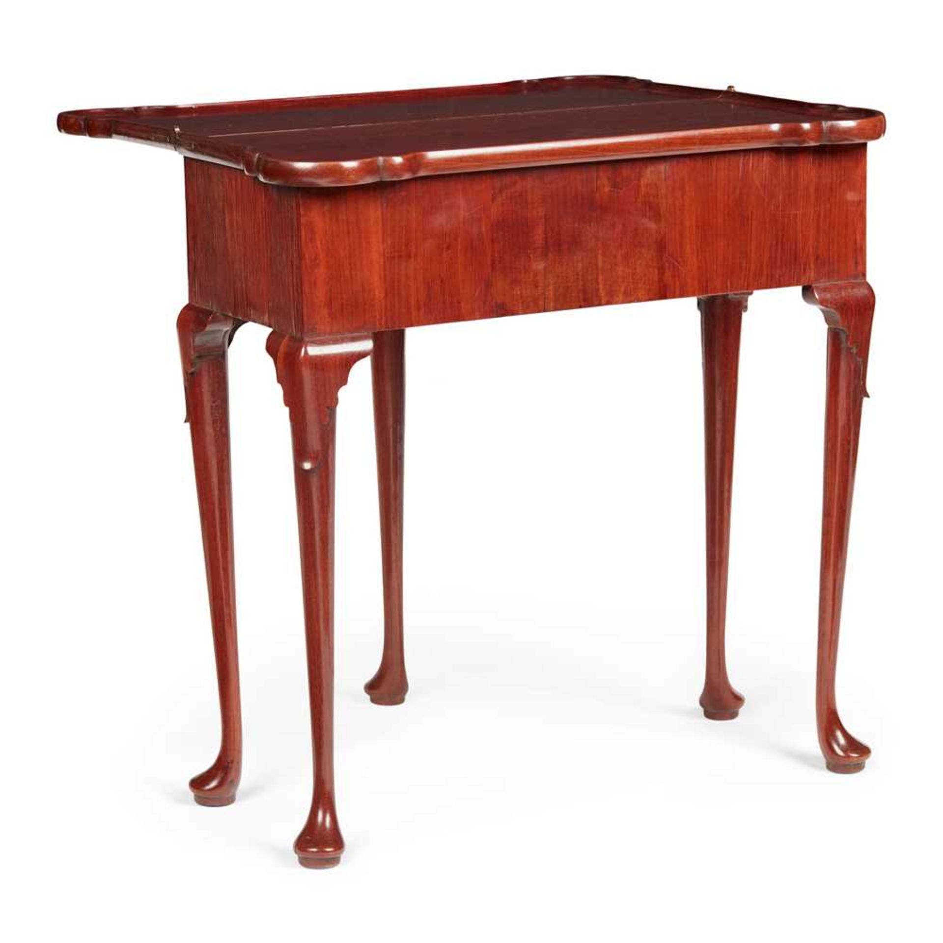 GEORGE II RED WALNUT TEA TABLE MID 18TH CENTURY - Image 2 of 2