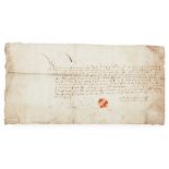 James IV, King of Scots (1473-1513) Letter signed to William Graham, future earl of Montrose, Edinbu