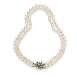 A cultured pearl necklace