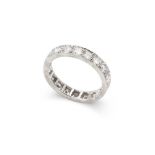 A diamond eternity ring