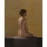 § PETER KELLY N.E.A.C., R.B.A. (BRITISH 1931-2019) SEATED NUDE