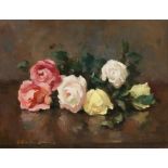 § HENRY RAEBURN DOBSON (SCOTTISH 1901-1985) ROSES