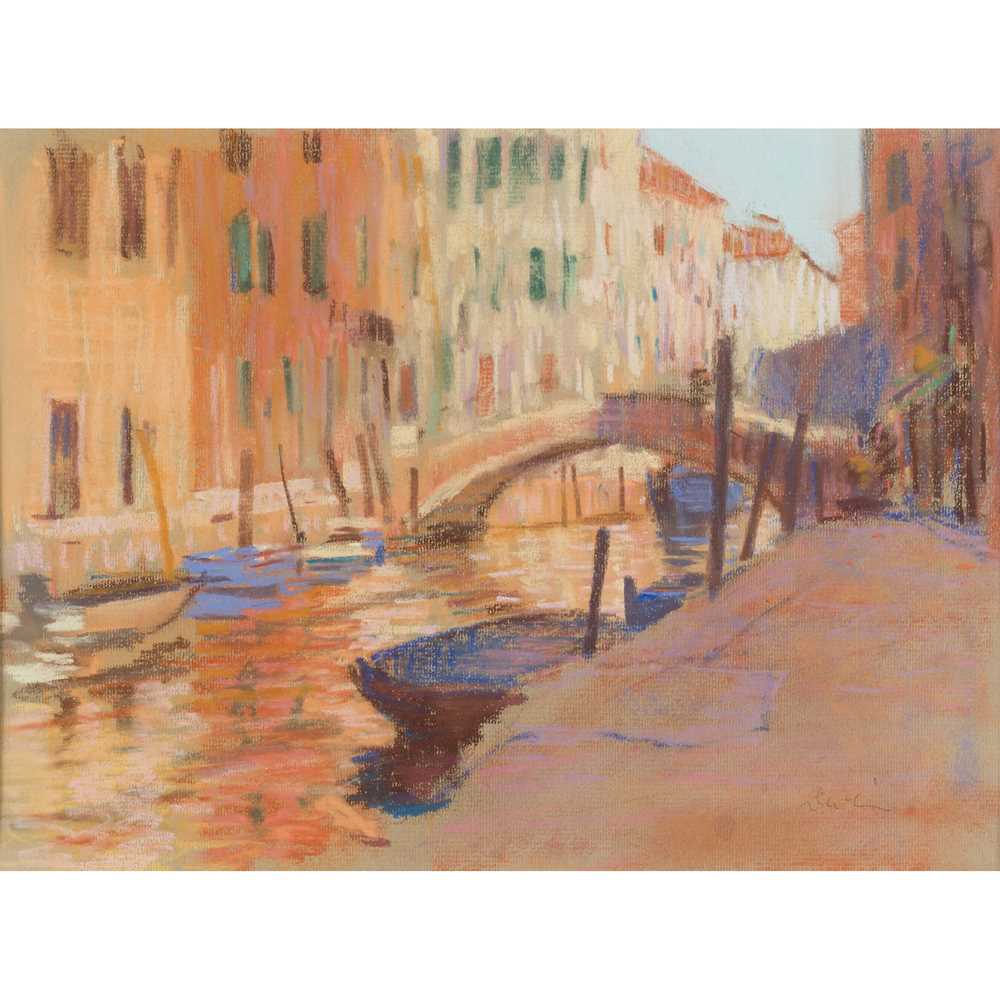 § GEORGE DEVLIN R.S.W (SCOTTISH 1937-2014) RIO DI SAN BARNABA