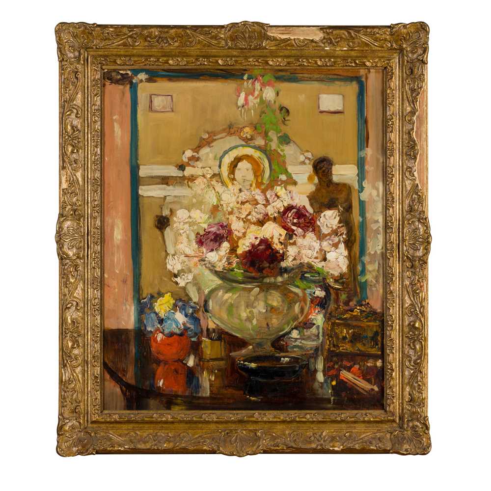 JAMES KAY R.S.A., R.S.W. (SCOTTISH 1858-1942) STILL LIFE WITH FLOWER BOWLS - Bild 2 aus 3