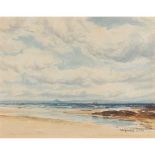 DAVID WEST R.S.W (SCOTTISH 1868-1936) THE NORTH HILLS FROM LOSSIEMOUTH