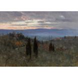 WILLIAM HEATH WILSON (SCOTTISH 1829-1947) ITALIANATE LANDSCAPE AT DUSK