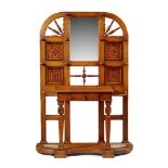 ENGLISH, MANNER OF ALFRED WATERHOUSE ARTS & CRAFTS HALLSTAND, CIRCA 1890