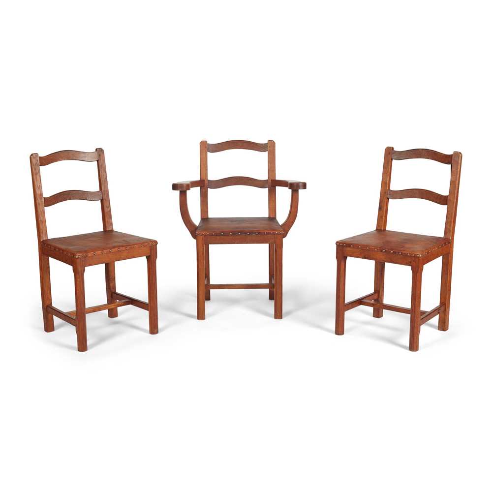 ALAN 'ACORNMAN' GRAINGER THREE CHAIRS, CIRCA 1960