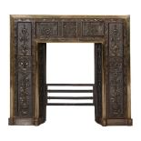 ENGLISH AESTHETIC MOVEMENT FIRE SURROUND, CIRCA 1880