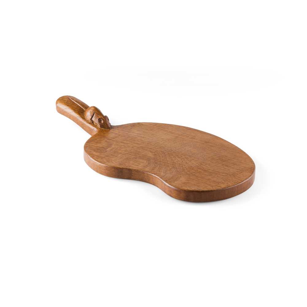 ROBERT 'MOUSEMAN' THOMPSON (1876-1955) KIDNEY-SHAPED CHEESEBOARD, CIRCA 1990S