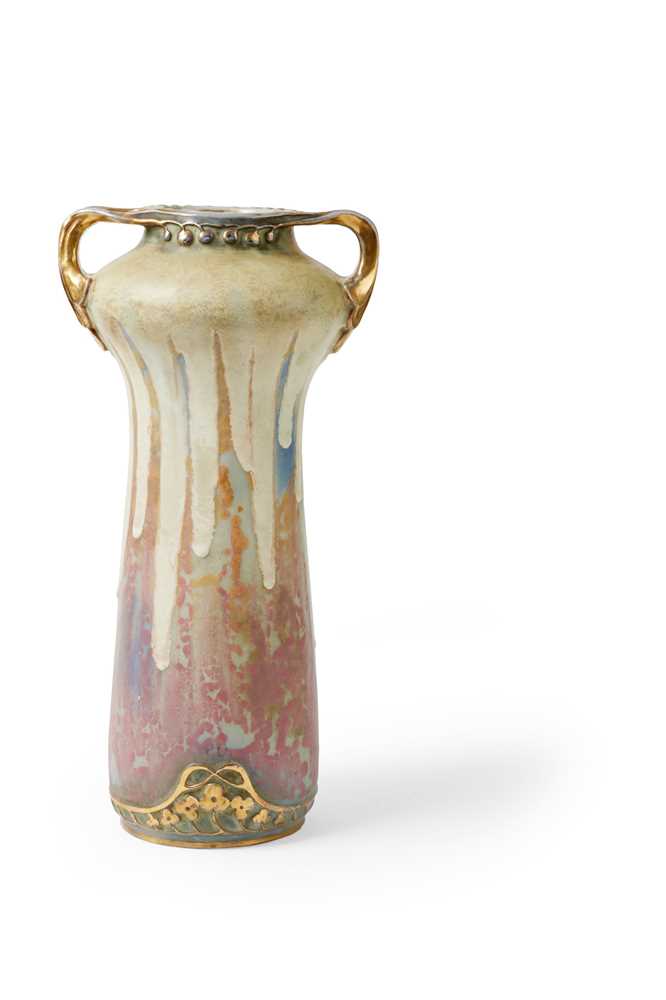 AMPHORA TWIN-HANDLED VASE, CIRCA 1910