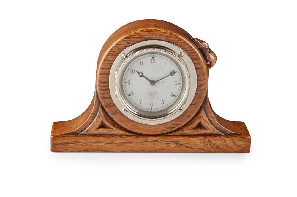 ROBERT 'MOUSEMAN' THOMPSON (1876-1955) MANTEL CLOCK, CIRCA 1935