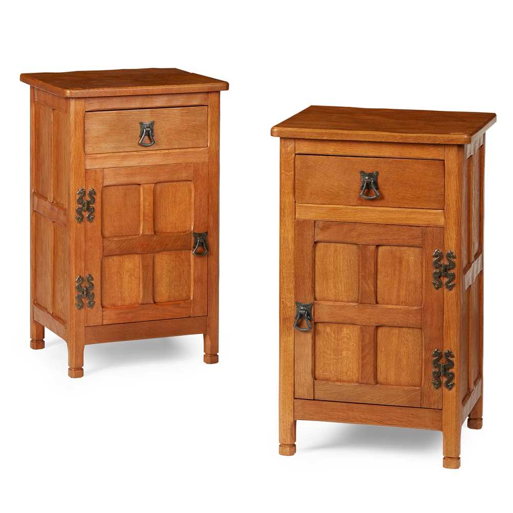 ALAN 'ACORNMAN' GRAINGER PAIR OF BEDSIDE CABINETS, CIRCA 1960S/70S