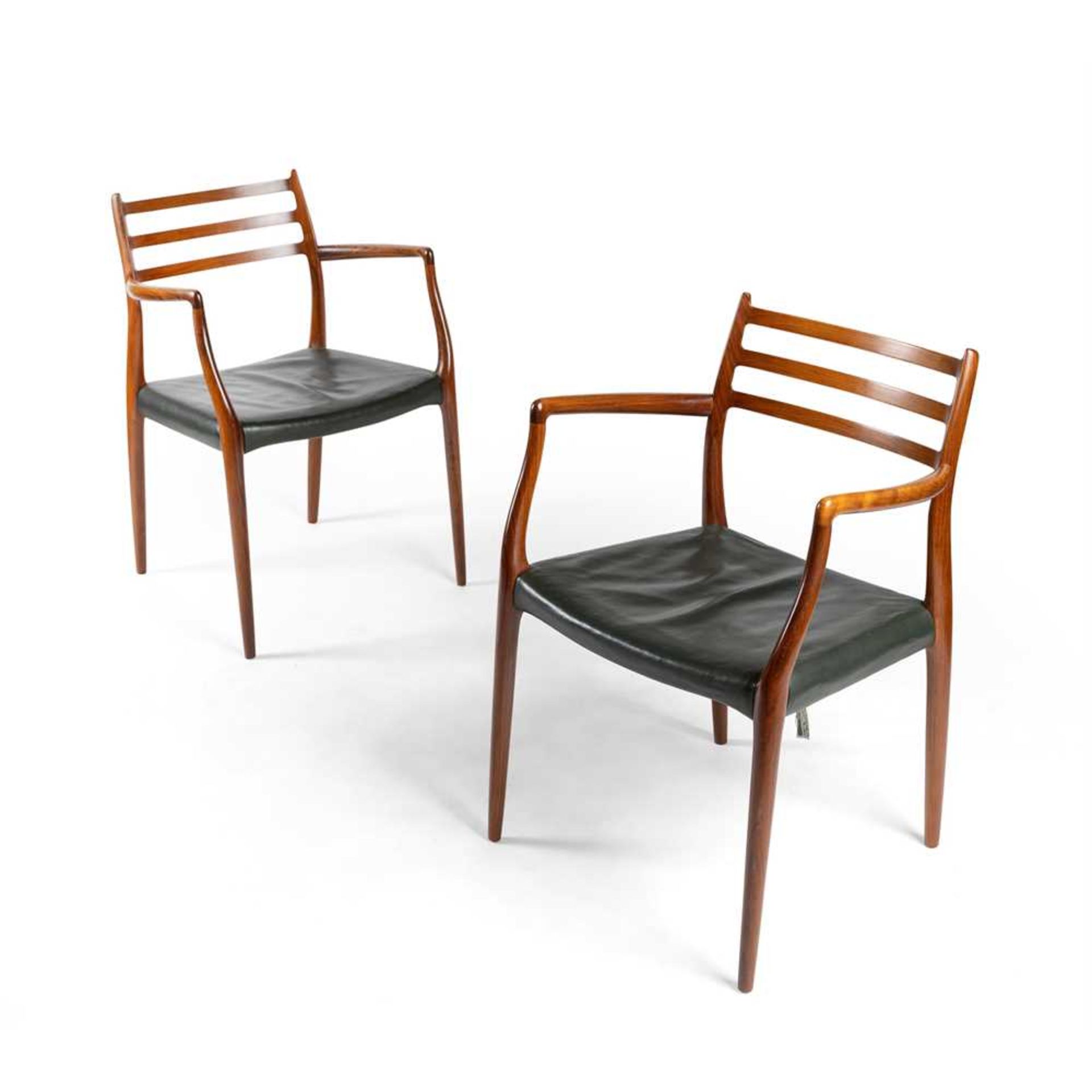 Y Niels Møller (Danish 1920-1982) for J. L. Moller Models Set of Eight Chairs - Image 4 of 4