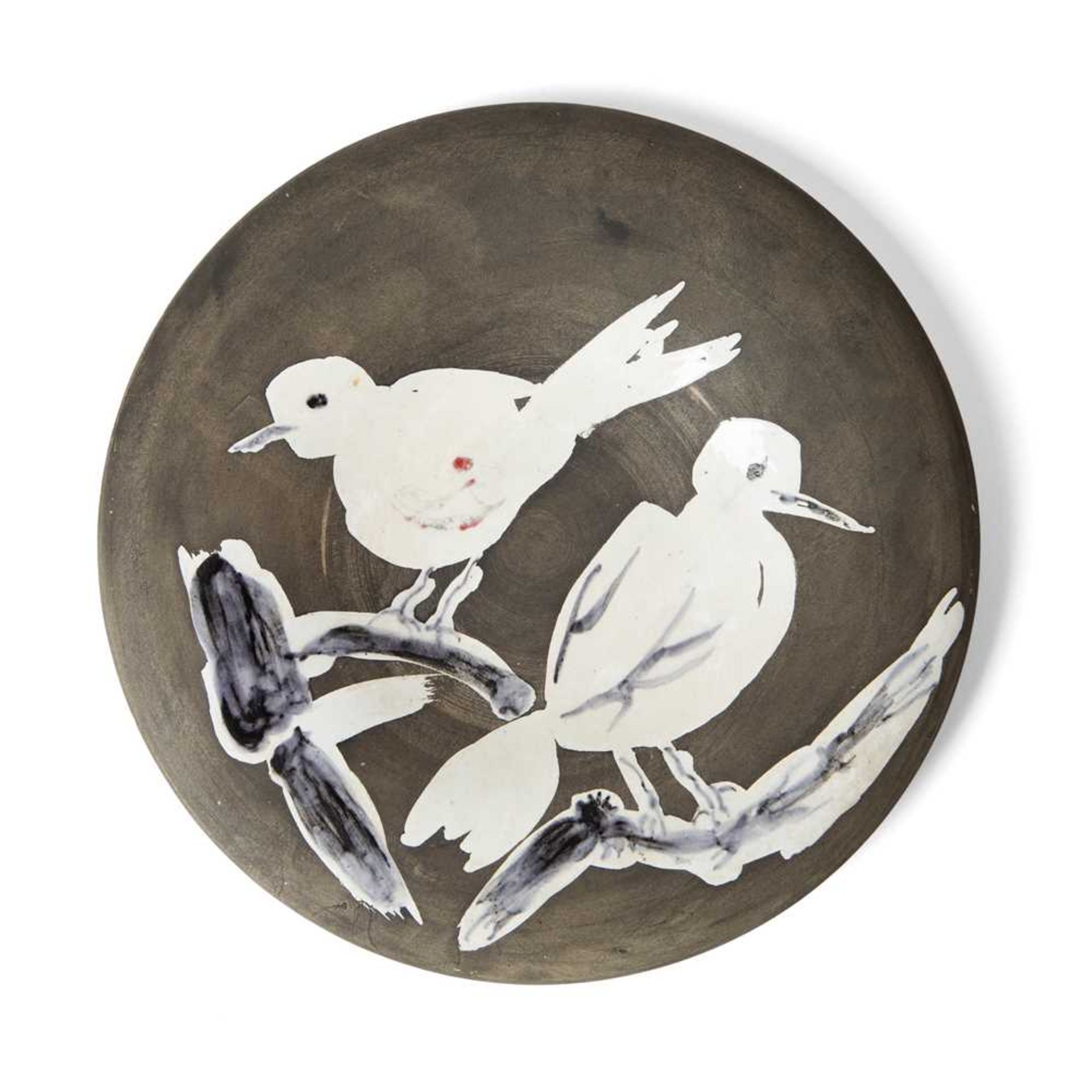 § Pablo Picasso (Spanish 1881-1973) for Madoura Pottery Deux Oiseaux (no. 95, A.R.487), Conceived 19
