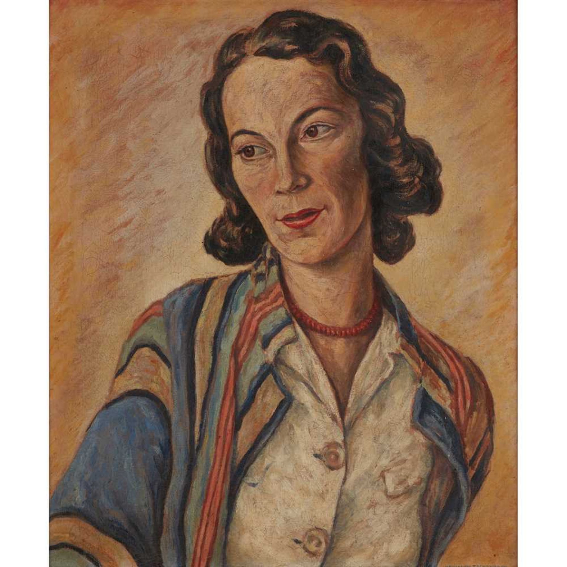 § Hermann Israel Fechenbach (German 1897-1986) Portrait of Mrs Esme Ablett