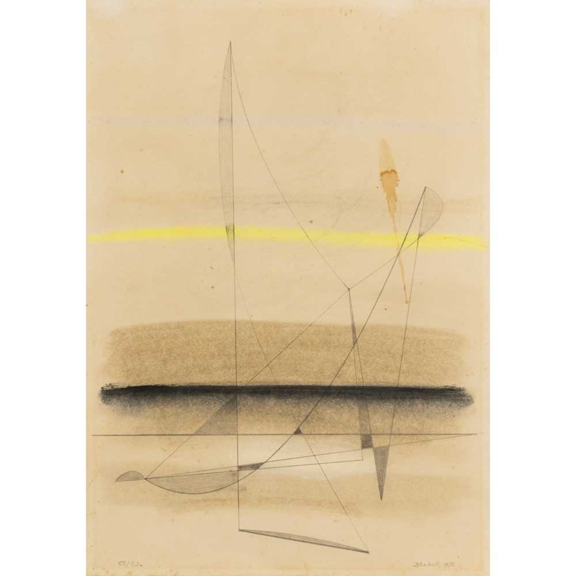 § John Wells (British 1907-2000) Untitled, 86/11D, 1975