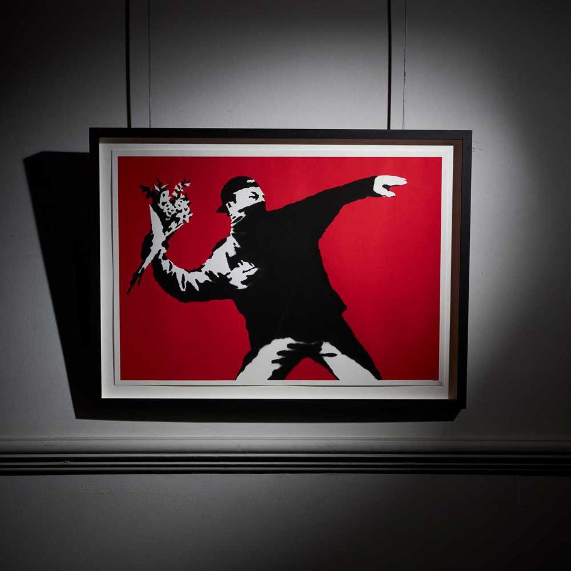 § ◆ Banksy (British 1974-) Love Is In The Air, 2003 - Bild 2 aus 3
