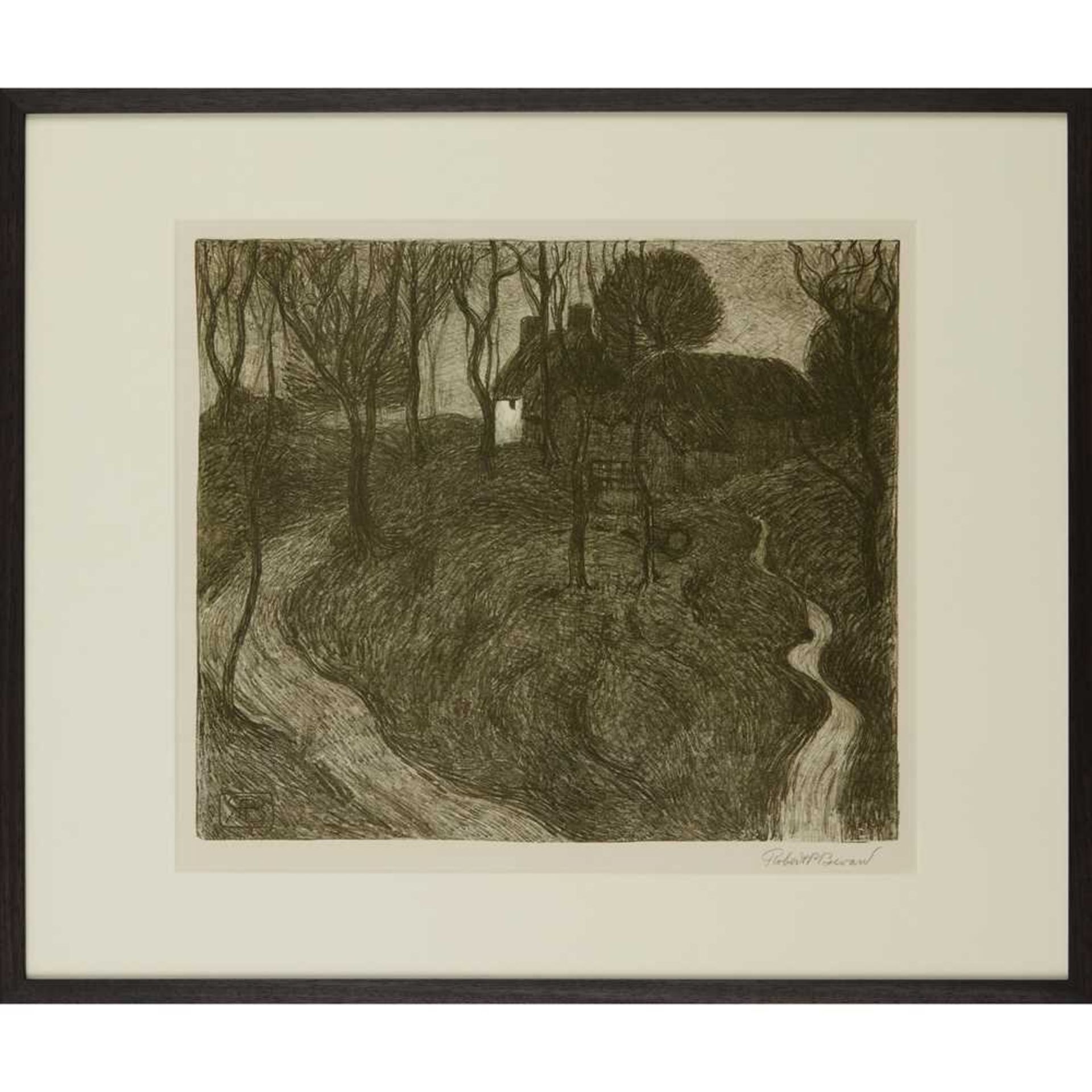 Robert Polhill Bevan (British 1865-1925) Hawkridge (A Lonely Farm), 1900 - Image 2 of 3