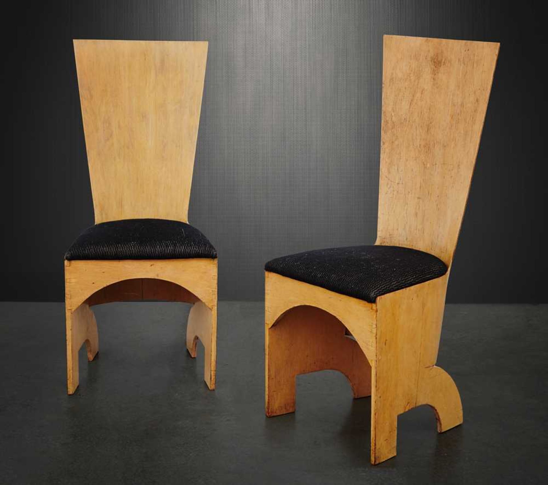 Gerald Summers (British 1899-1967) for Makers of Simple Furniture TWO HIGH BACK CHAIRS, CIRCA 1936 - Bild 2 aus 2