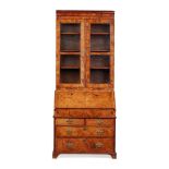 GEORGE I/II WALNUT BUREAU BOOKCASE EARLY 18TH CENTURY