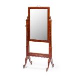 LATE VICTORIAN MAHOGANY CHEVAL MIRROR LATE 19TH CENTURY