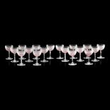 EXTENSIVE CUT GLASS AND RUBY FLASH SUITE OF GLASSWARE LATE 19TH/ EARLY 20TH CENTURY